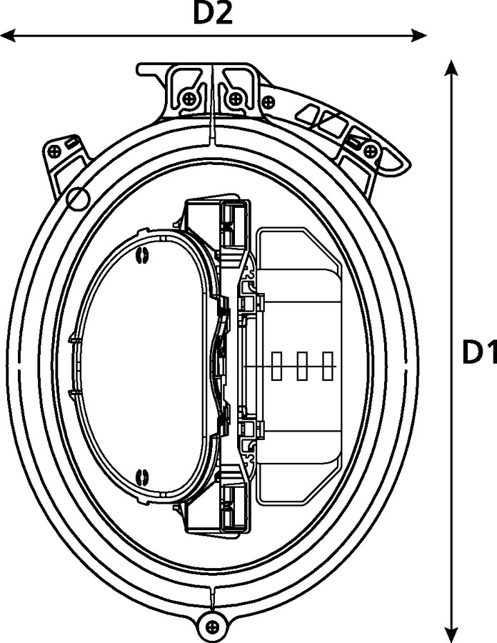 FDN with basket, cover and clamp (top view)