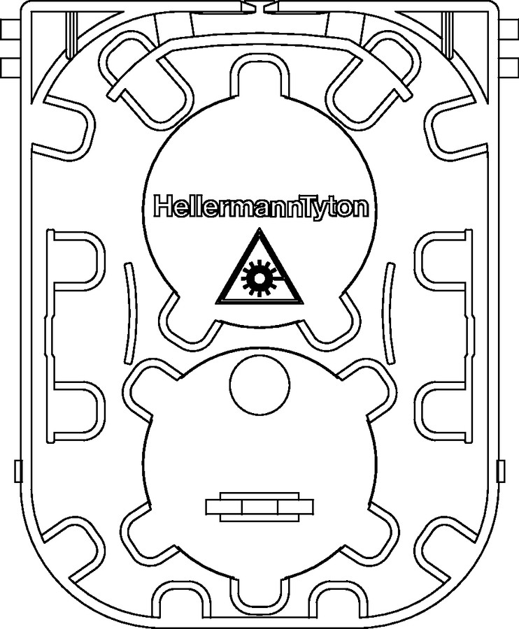 CEP Splice Management Tray (front view)