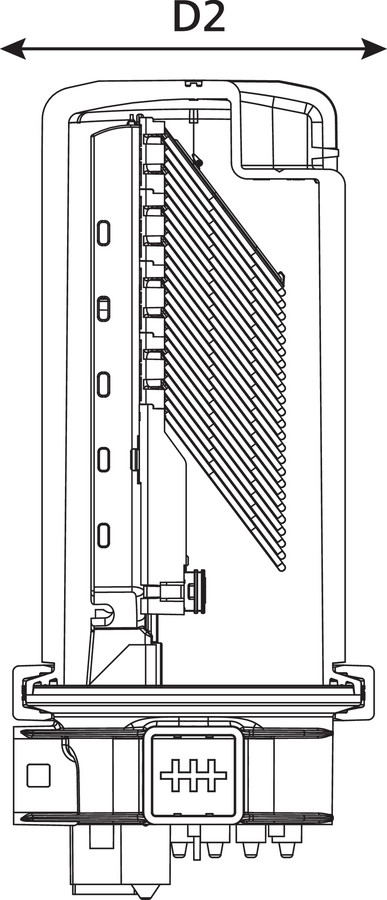 CFN 19 Port M-Length with Compact SC-B Trays (side view)