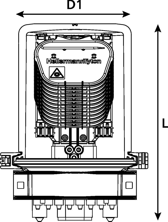 CFN 27 Port S-Length with Compact SC-B Trays (front view)