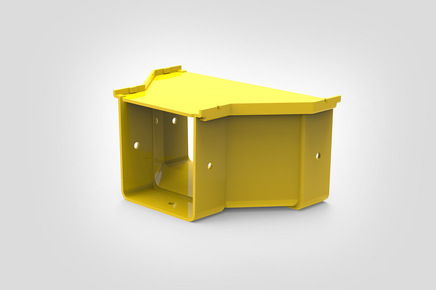 Reducer 200mm to 100mm.