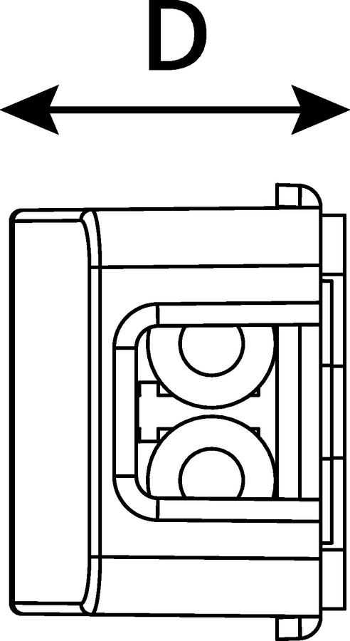 Inline Adaptor Mount with LC adaptors. 