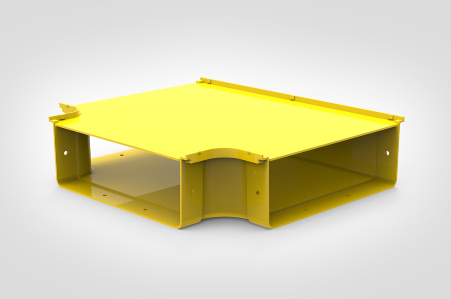 Horizontal T-Junction with cover. 