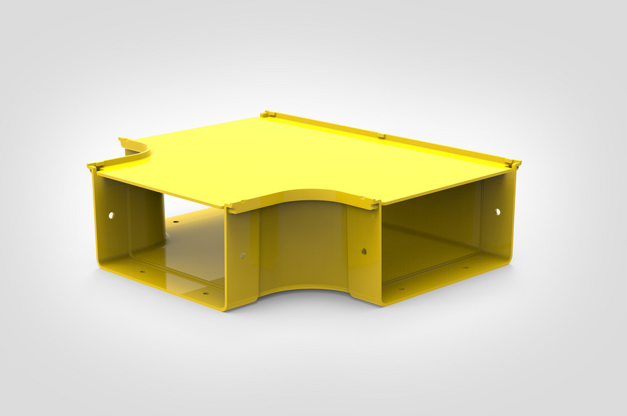Horizontal T-Junction with cover. 