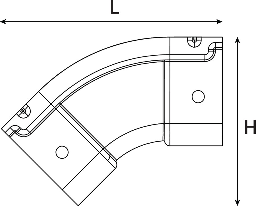 Vertical Outside Elbow.