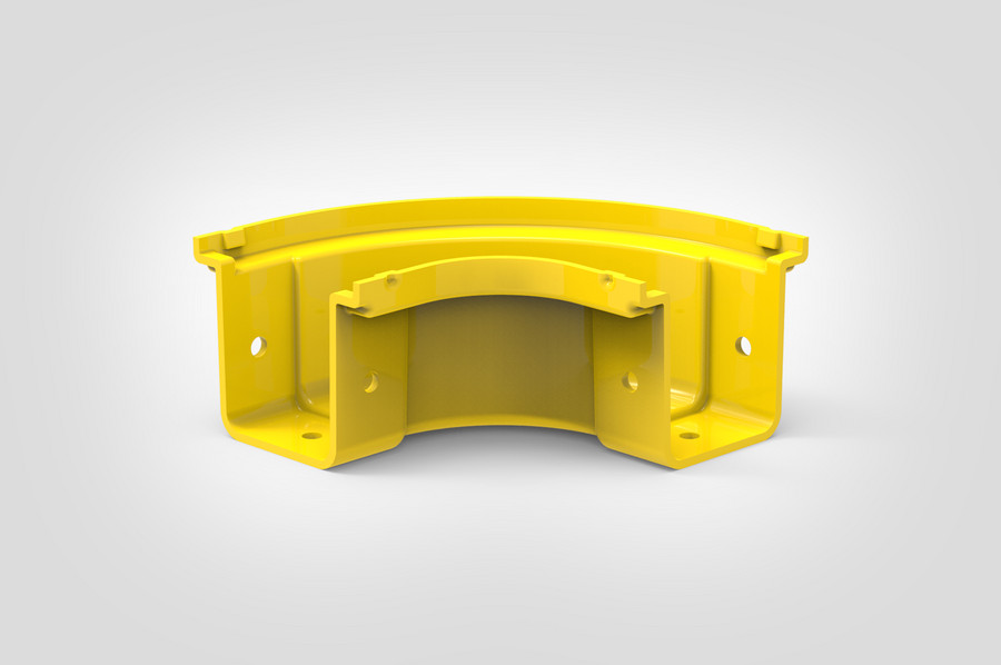 90° Horizontal Elbow without cover.