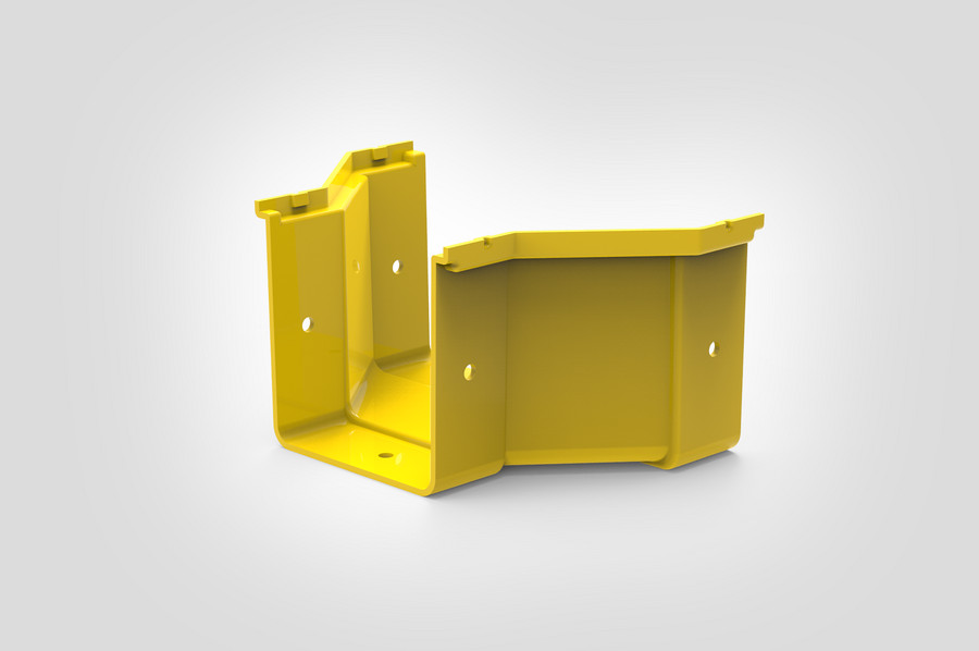 Reducer 200mm to 100mm without cover.