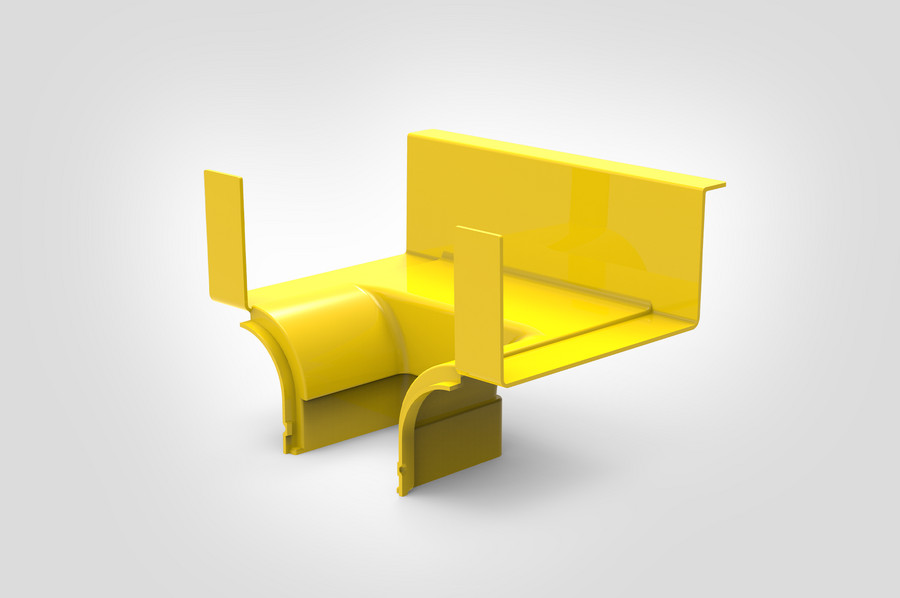 Vertical T-Junction Reducer without cover.