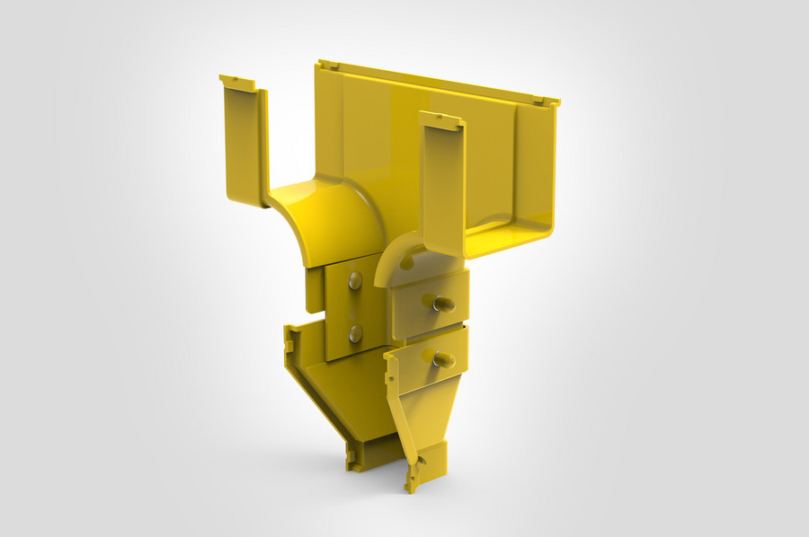 Vertical T-Junction Reducer without cover.