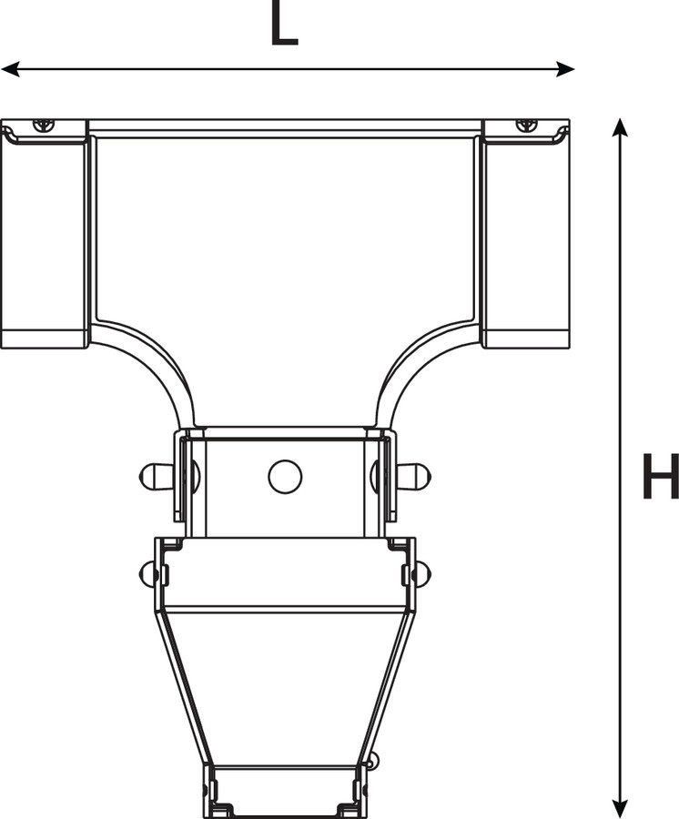 Vertical Reducer T-Junction.