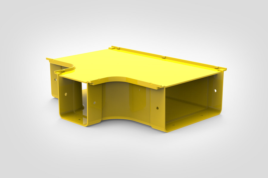 Horizontal T-Junction Reducer with cover.