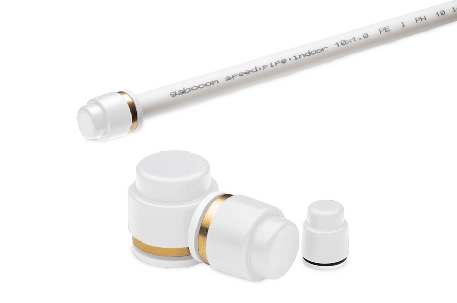 End-stops ES indoor seal speedpipe indoor gas- and water-tight.