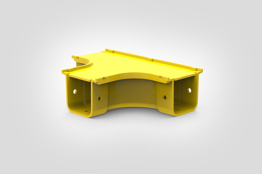 Horizontal T-Junction with cover. 