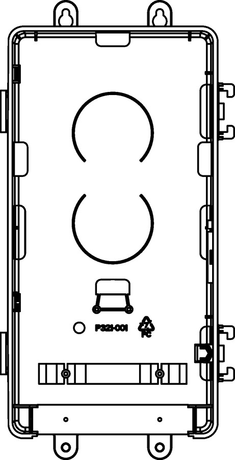 Internal view (inbound cable management)