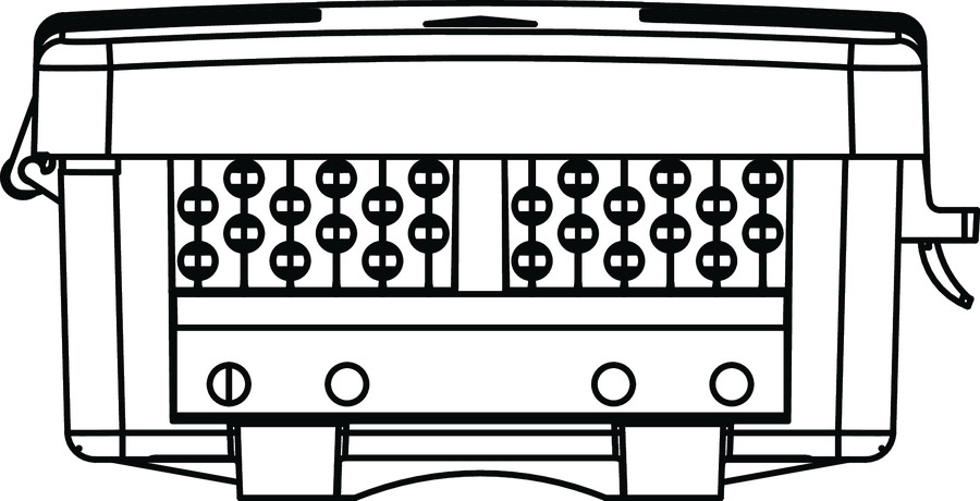 External bottom view